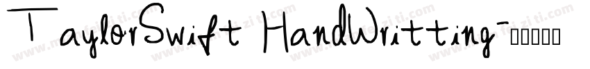 TaylorSwift HandWritting字体转换